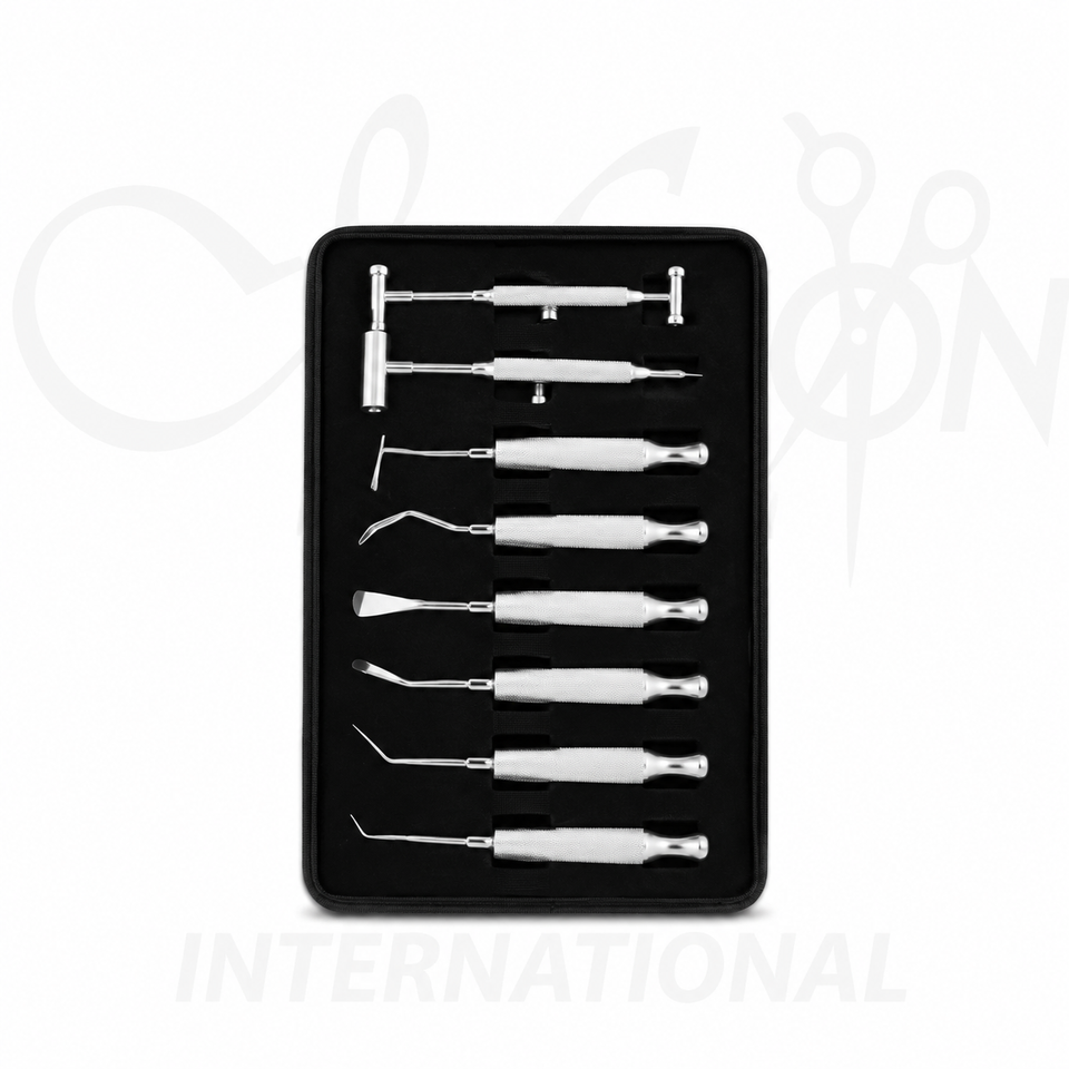 8-Piece Oral Surgical Instruments Kit Stainless Steel Dental Instrument Set by Mizon International