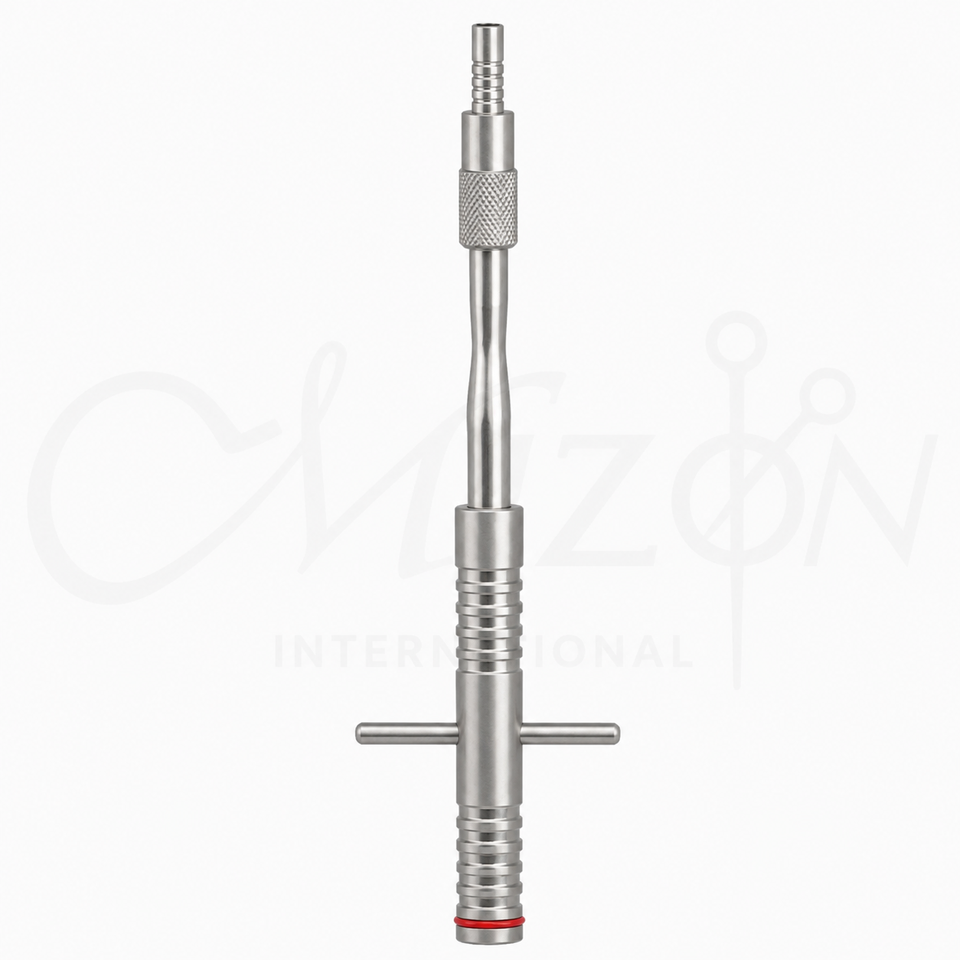 Mizon International Osteotome 5.0mm featuring a precision bone-cutting edge, durable surgical-grade stainless steel construction, professional design, and reusable construction for orthopedic and trauma procedures.