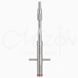 Mizon International Osteotome 5.0mm featuring a precision bone-cutting edge, durable surgical-grade stainless steel construction, professional design, and reusable construction for orthopedic and trauma procedures.