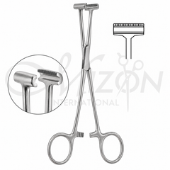 Pratt T Shaped Tissue Forceps Straight 5½
