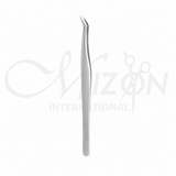 Professional Curved Lash Tweezers 12cm Stainless Steel Eyelash Extension Precision Tweezer by Mizon International