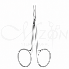 Medline Ribbon Ophthalmic Scissors | Curved Eye Surgical Instrument