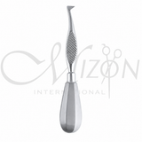 Mizon International Schlemmer Elevator featuring Premium Medical-Grade Surgical Stainless Steel Construction, Precision Elevator Tip, Ergonomic Textured Non-Slip Handle, Satin Finish, Professional Dental Surgical Elevator for Tooth Extraction, Root Elevation, Oral Surgery, and Periodontal Procedures