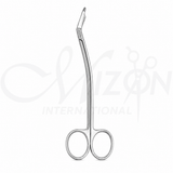 Schmieden-Taylor Dural Scissors 18 cm Angled Stainless Steel Surgical Instrument by Mizon International
