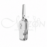 Senning Bulldog Clamps 7 cm stainless steel surgical instrument with serrated jaws, spring handle and locking system
