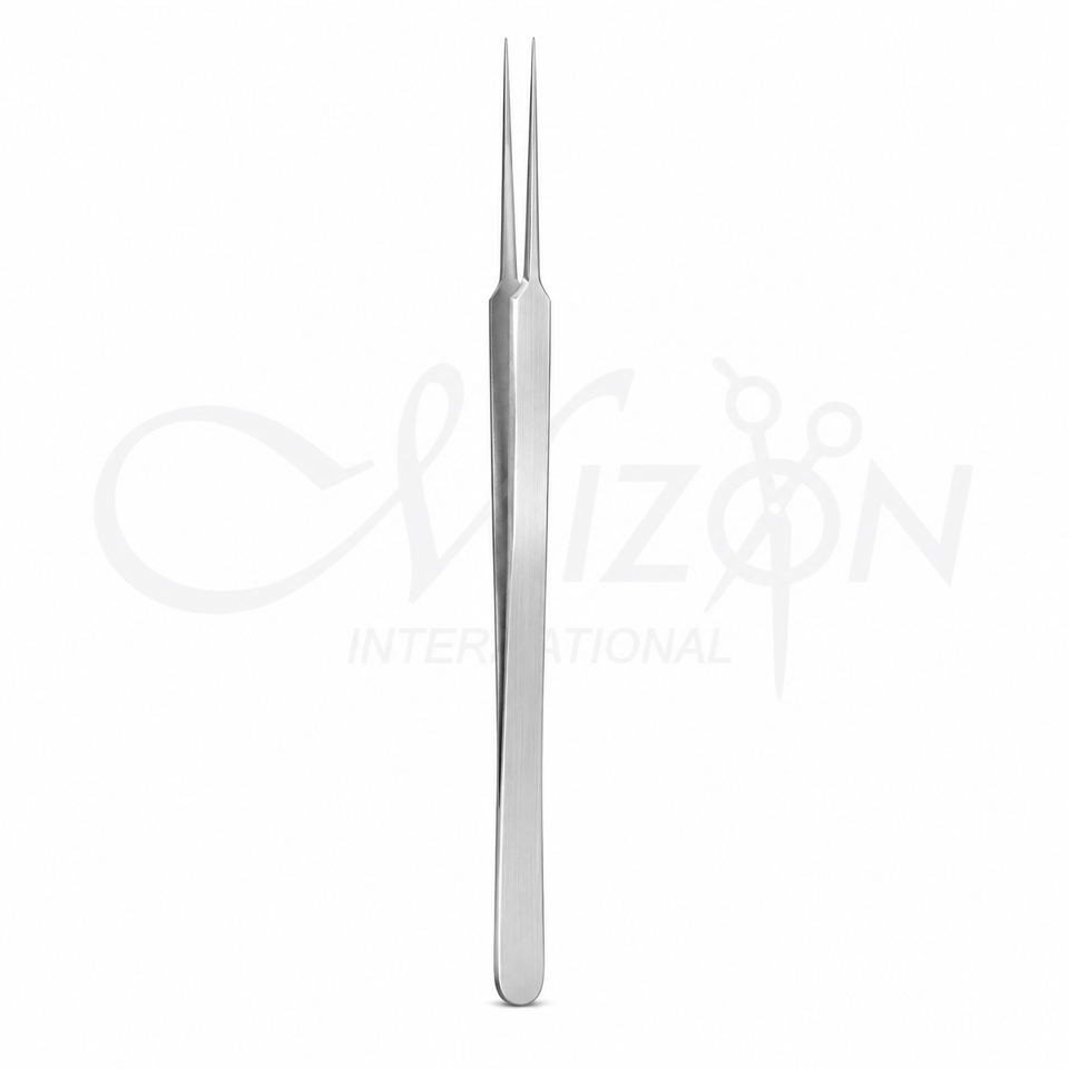 Slim Long Fine Nose Tweezers 11cm Straight Stainless Steel Precision Tweezers by Mizon International