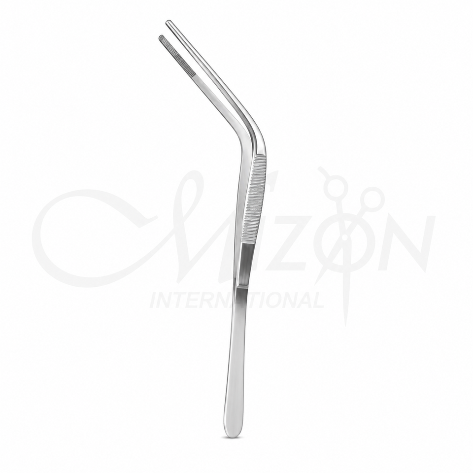 Stainless Steel Bayonet Forceps Angled Surgical Instrument for ENT and Medical Use