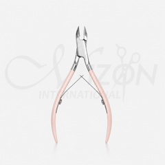 Mizon International Professional Stainless Steel Cuticle Nipper Cutter with Grip | Premium Surgical 5mm Precision Cuticle Trimmer