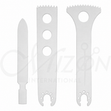 Mizon International Stainless Steel Surgical Bone Cutting Saw Mini Bone Saw featuring durable stainless steel construction, precision serrated cutting blade, compact ergonomic design, and reusable professional construction for orthopedic and trauma bone-cutting procedures.