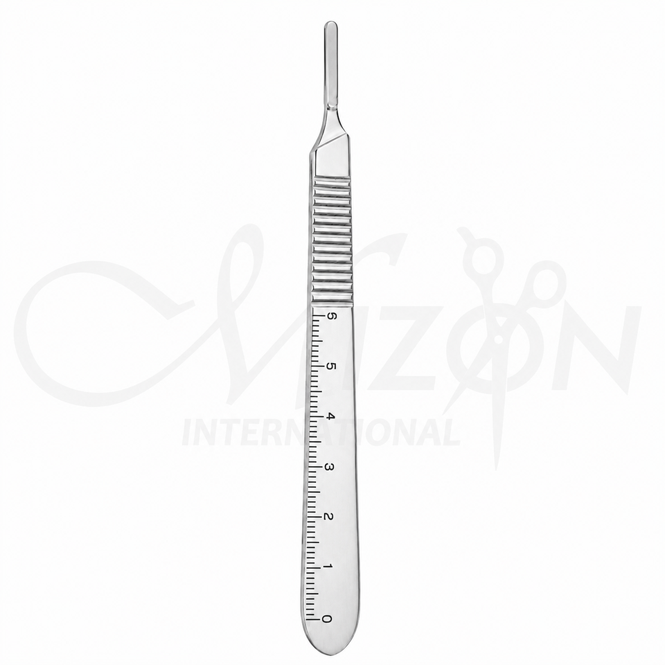 Standard Scalpel Handle No. 3 120 mm Stainless Steel Surgical Instrument by Mizon International
