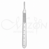 Standard Scalpel Handle No. 3 120 mm Stainless Steel Surgical Instrument by Mizon International