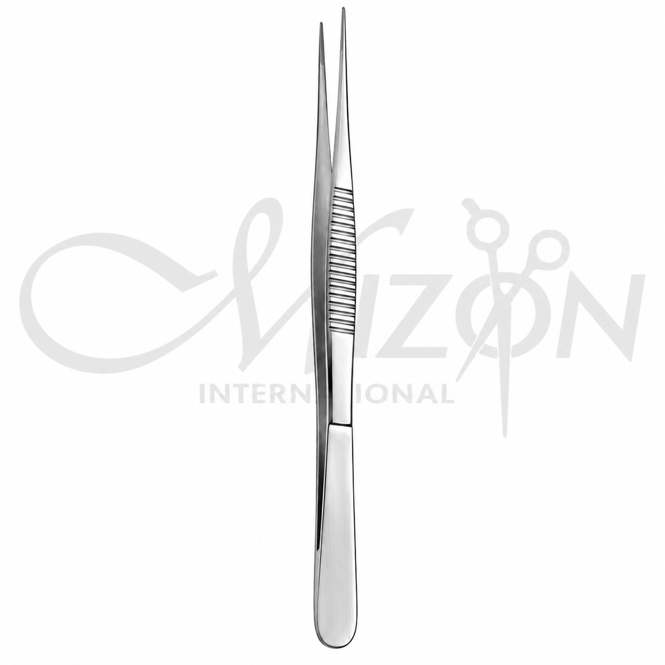 Mizon International Surgical DeBakey Atraumatic Tissue Forceps SPDT-045 9 1/2 inch 24.1cm 1.5mm wide tips