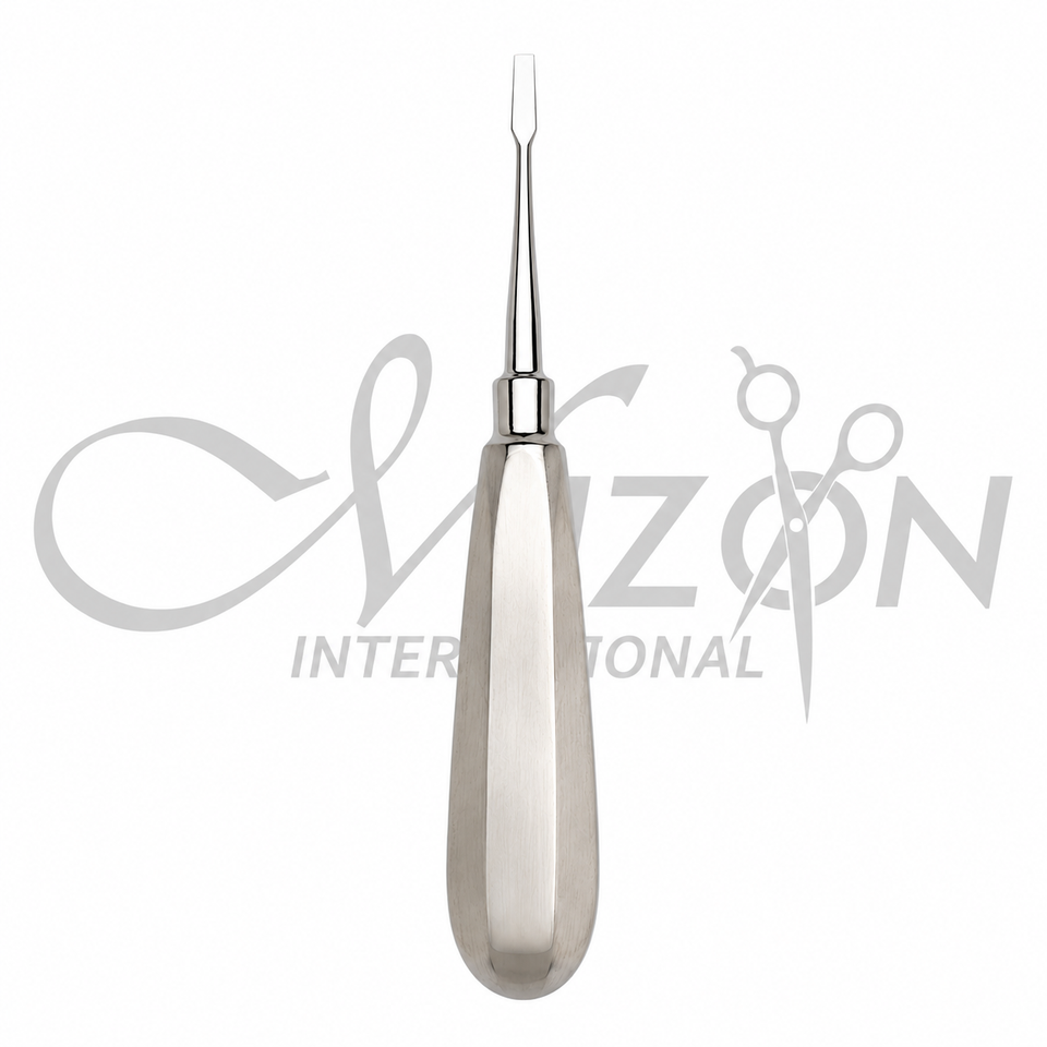 Mizon International Surgical Elevator Size 35 Spear Stainless Steel Premium Medical Grade Dental Surgical Elevator with Precision Spear Tip and Ergonomic Handle for Tooth Extraction, Root Elevation, Oral Surgery and Periodontal Procedures