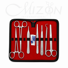 Surgical Instrument Kit | 9-Piece Stainless Steel Medical Instrument Set | Mizon International