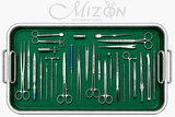 28 Piece Surgical Instruments Set Stainless Steel Medical Instrument Tray by Mizon International