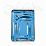 Surgical Instruments Stainless Steel Tray Set 18-Piece Professional Medical Instrument Kit by Mizon International