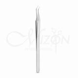 Stainless Steel Precision Tweezers 11.5cm Curved Fine Tip Medical Instrument