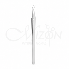 Mizon International Stainless Steel Precision Tweezers 115 mm | Premium Curved Tip Surgical Tweezers