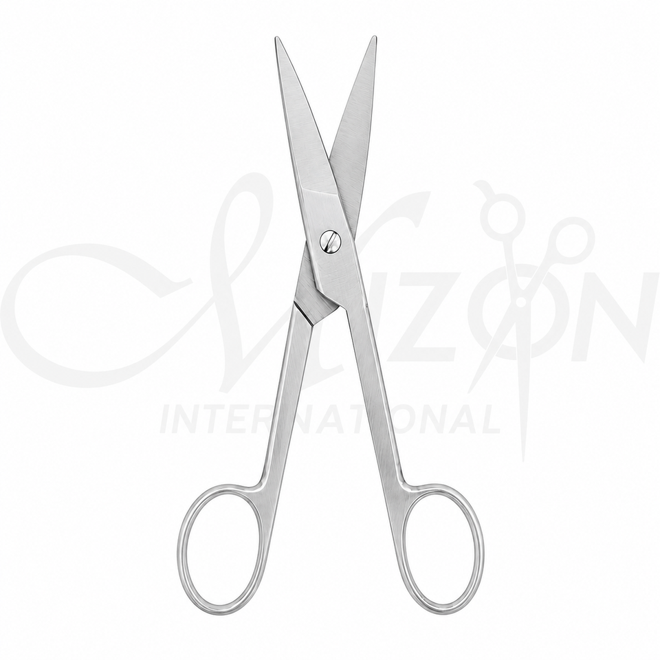 4 Inch Surgical Scissors Stainless Steel Straight Sharp Blades by Mizon International