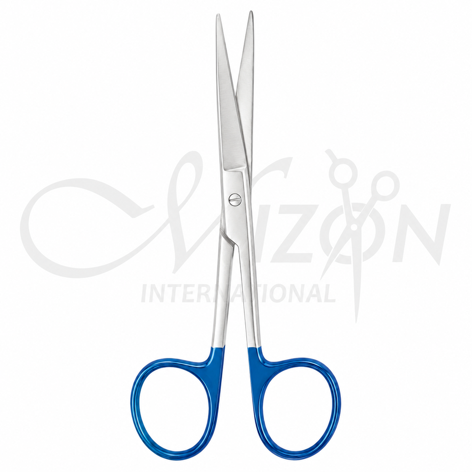 Surgical Scissors Sharp Blunt Straight 145 mm Stainless Steel Operating Instrument by Mizon International