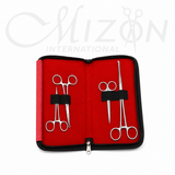 Surgical Tools Kit with Carrying Bag Stainless Steel Professional Instrument Set by Mizon International
