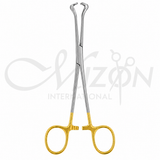 Mizon International TC Babcock Forceps 16.5–20.9cm curved atraumatic jaw surgical instrument
