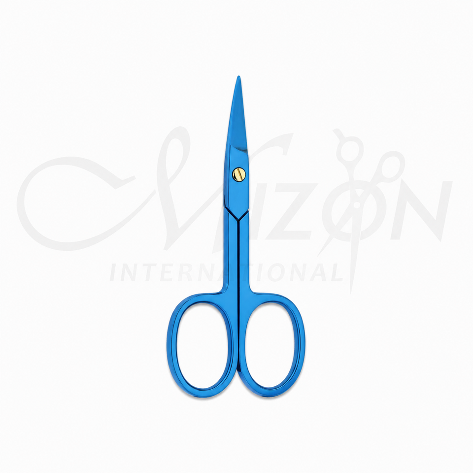 Titanium Baby Nail Scissors Rounded Safety Tip Infant Nail Cutter by Mizon International