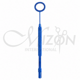 Mizon International blue titanium eye corneal ring marker with 10mm graduated ring and textured handle