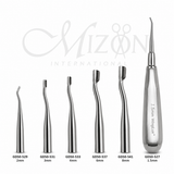 Winged Dental Elevator Set of 6 – Stainless Steel Dental Tooth Extraction Instrument Set by Mizon International