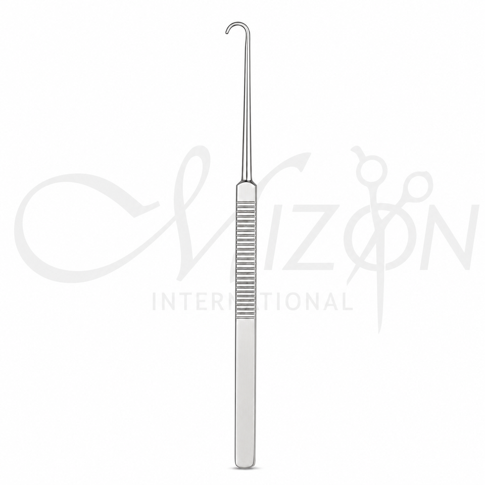 Mizon International Yasargil Micro Needle Holder Curved Bayonet 22cm precision microsurgical surgical instrument